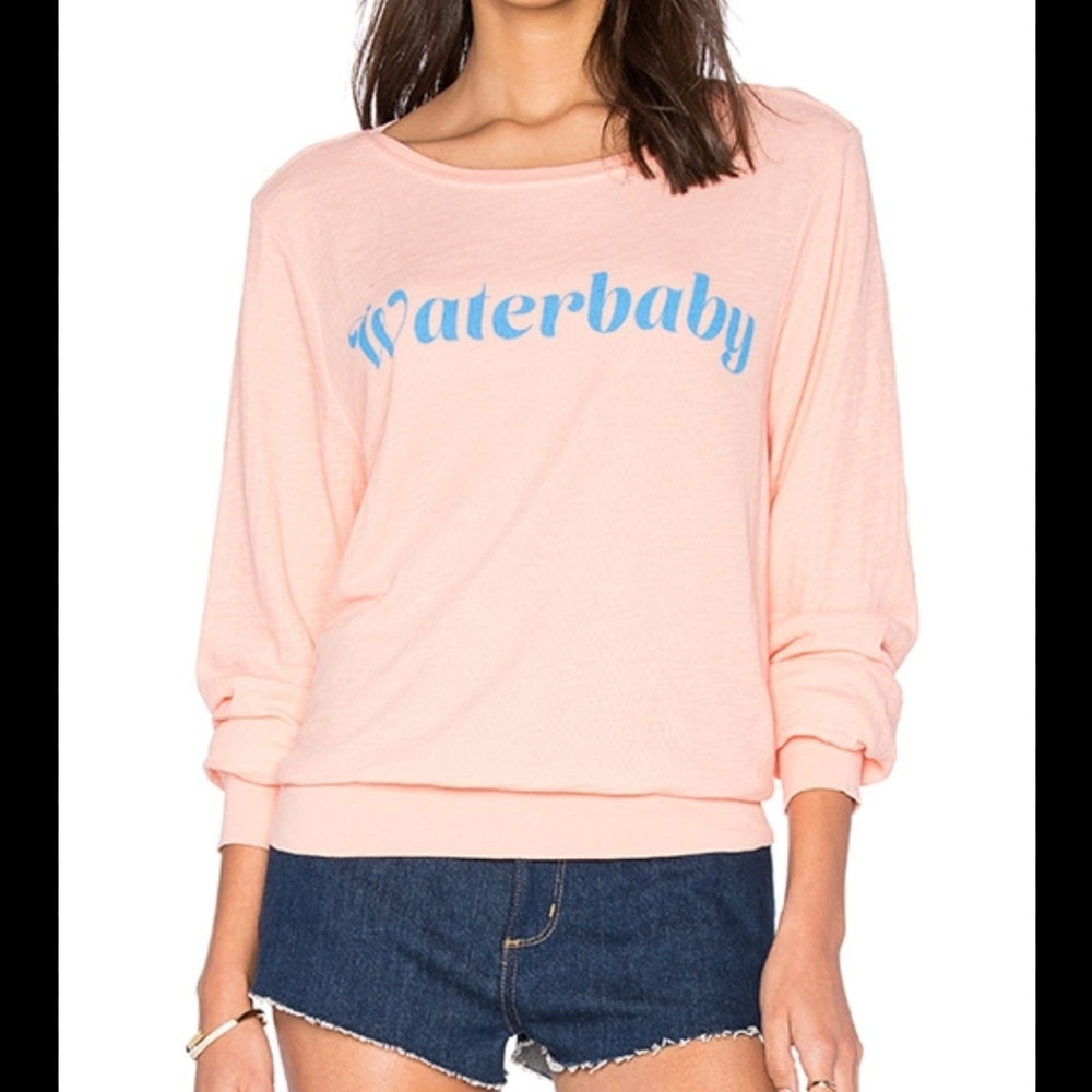 Wildfox Waterbaby Tee in Grapefruit XS